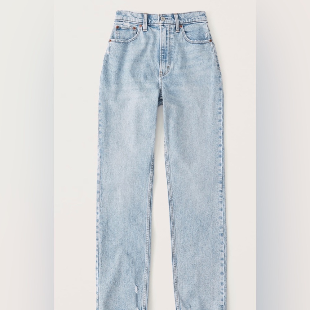 Abercrombie 90’s high rise straight curve love